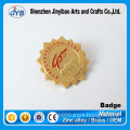 Wholesale cheap custom metal badge pin durable furniture logo round lapel pin badge